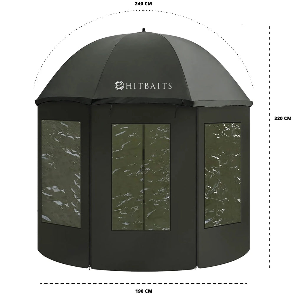 Fishing Umbrella Fish Tent Waterproof Alpha 240 cm FULL WITH WATERPROOF BOXES 240 cm