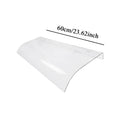 Front Door Canopy Durable Transparent Window Awning Cover Rain Snow Protection Door Cover for Outdoor Balcony Patio