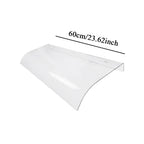 Front Door Canopy Durable Transparent Window Awning Cover Rain Snow Protection Door Cover for Outdoor Balcony Patio