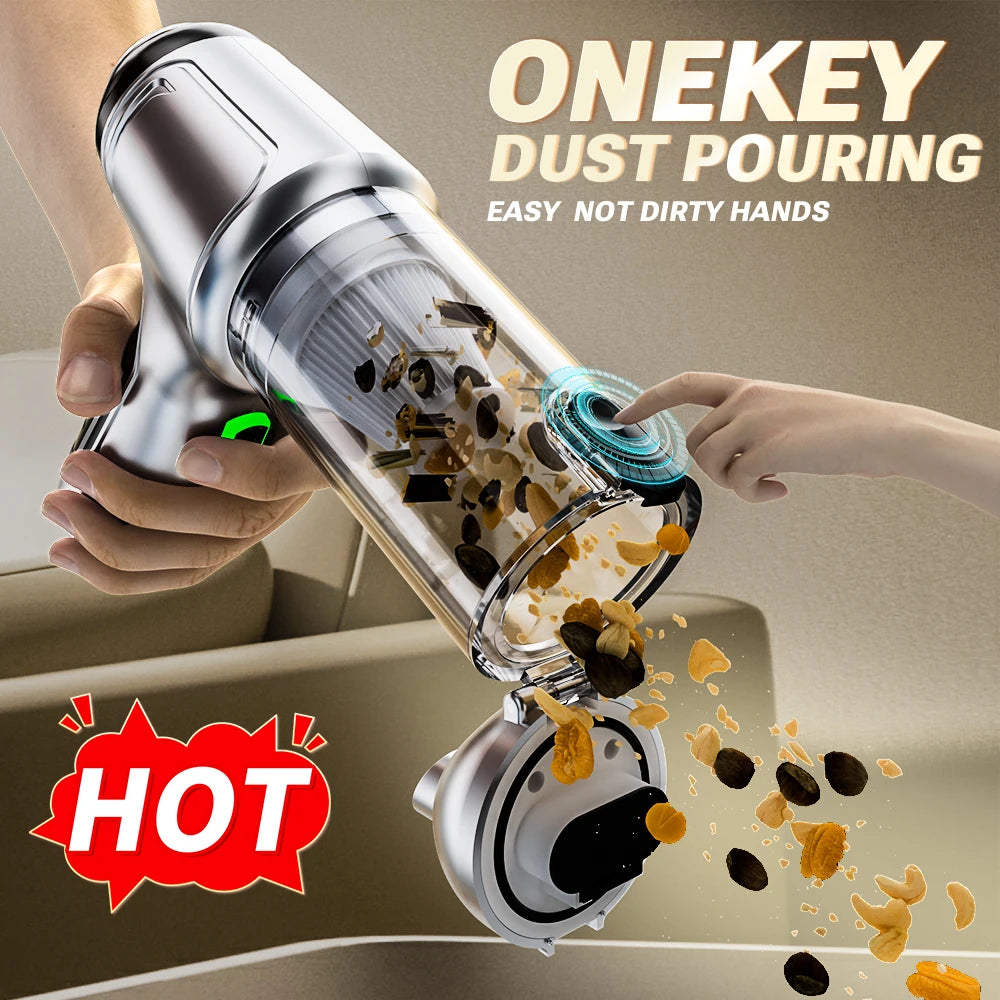 SZUK Mini Car Vacuum Cleaner 638000Pa Wireless Handheld Cleaner Cleaning Machine Strong Powerful Portable Vacuum Cleaner Car