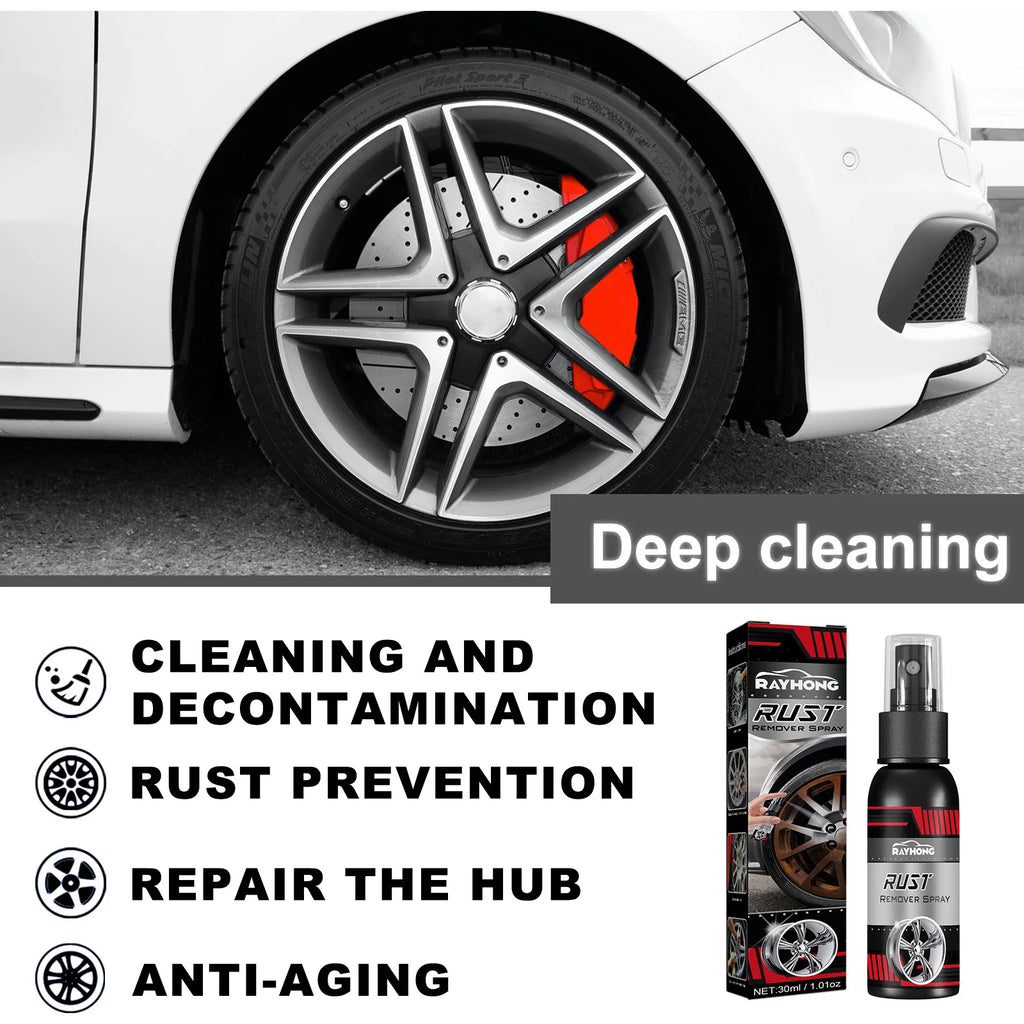 Metal Chrome Paint Clean Super Rust Remover Cleaner Derusting Spray 30ml Car Rust Removal Spray for Car Maintenance Cleaning