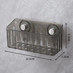 Suction Cup Sink Rack Faucet Drain Rack Multifunctional Basket Kitchen Sponge Rack Punch-free Wall Mount