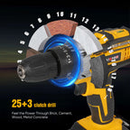 21V Cordless Impact Drill Electric Screwdriver Electric Hammer Drill Mini Wireless Hand Drill Lithium-Ion Battery Power Tools