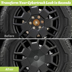 Design for Tesla Cybertruck Center Hub Cover Set for Factory Wheels Ru