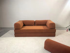 EU warehouse European retro high-end corduroy sofa vacuum compression folding sofa bed can be customized living room bedroom fur