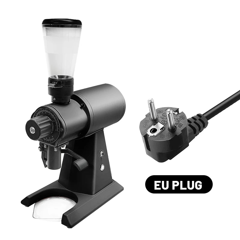 Automatic 98mm Electric Grinder Single Dose Espresso Titanium Flat Burrs Coffee Bean Grinder Commercial Electric Coffee Grinder