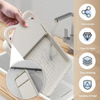 Kitchen Counter Spoon Rack - Pot Lid Rack and Spoon Rack - Multi-Purpose Small Tools to Keep the Countertop Clean - Silicone Rac