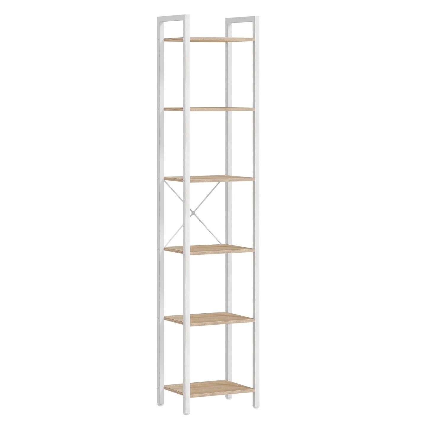 VASAGLE 6-Tier Bookshelf, Bookcase, Shelving Unit, for Office, Study, Living Room, Bedroom, 30 x 40 x 187.5 cm, Industrial