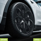 4PCS Design for TESLA Model Y 2020-2024 Vehicle Full Coverage Blade Wheel Cover Cap 19 Inches Hubcaps  Automobile Accessories