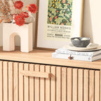 Side Table wood color solid wood table shoe cabinet with hinged lid dust proof storage cabinet