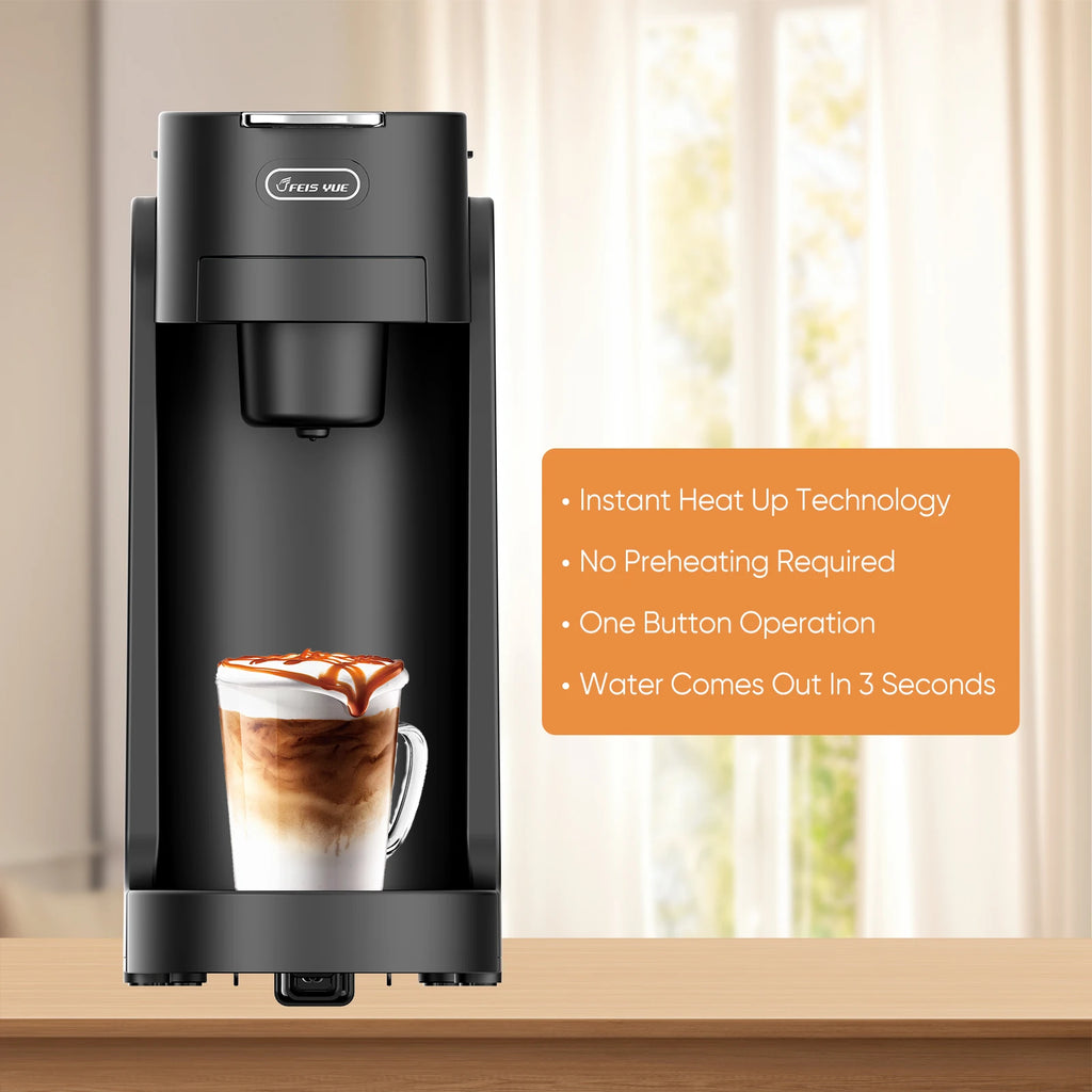 Mini Multiple K-Cup Capsule Coffee Machine Pod Ground Coffee Cafetera Maker Coffee Brewer Instant Automatic Coffee Machine