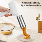 Electric Manual Noodle Maker 1500 Mah Capacity Battery Handheld Electric Noodle Maker 5 Pressing Dies 5 Accessories