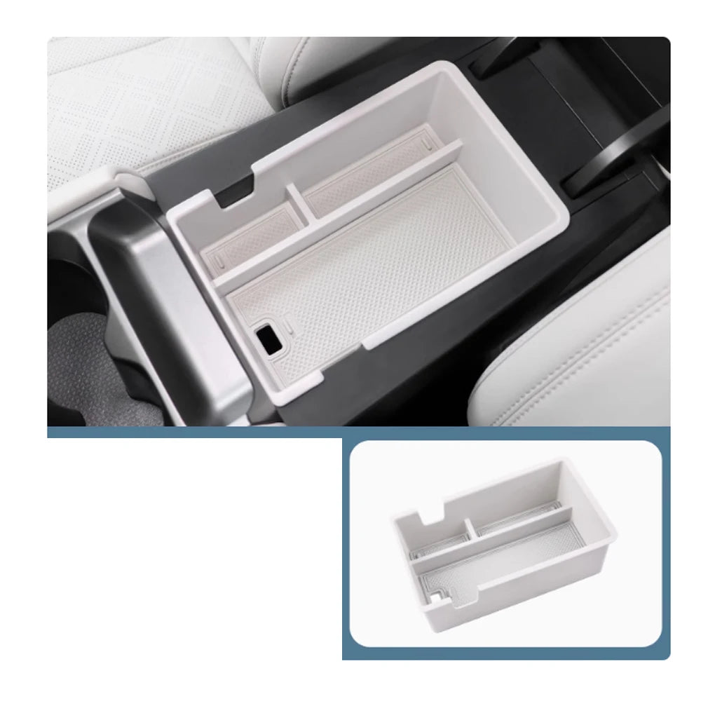 Car Storage Box for BYD Yuan Up Atto 2 Pro 2024~2026 Cup Holder Center Console Organizer Armrest Tray Silicone Mat Accessories