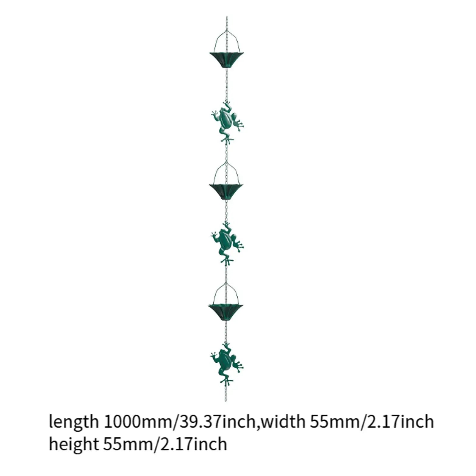 3.3ft Rain Chain Garden Decor Outside Outside Gutter Downspout in Summer Park Embellishment Gutters Downspout Downspout Chain