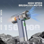 150000RPM Turbofan Air Blower Mini Turbo Jet Fan Brushless Motor Handheld Duct Fan Portable Charging Cleaning Car Vacuum Cleaner