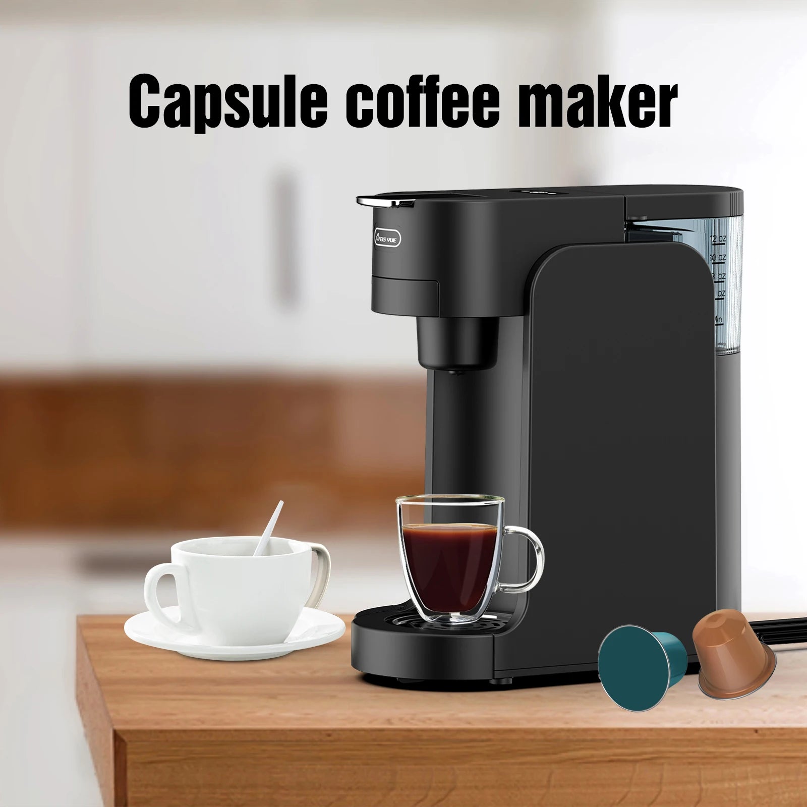 Mini Multiple K-Cup Capsule Coffee Machine Pod Ground Coffee Cafetera Maker Coffee Brewer Instant Automatic Coffee Machine