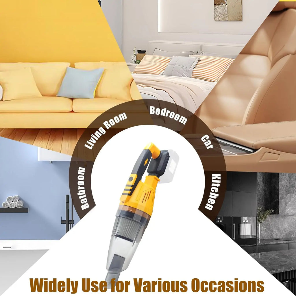 Fit For DeWALT 20V Battery Cordless Vacuum Cleaner 10kPa Handheld Blower 3 in 1 Wireless Mini Vacuum For Home & Car