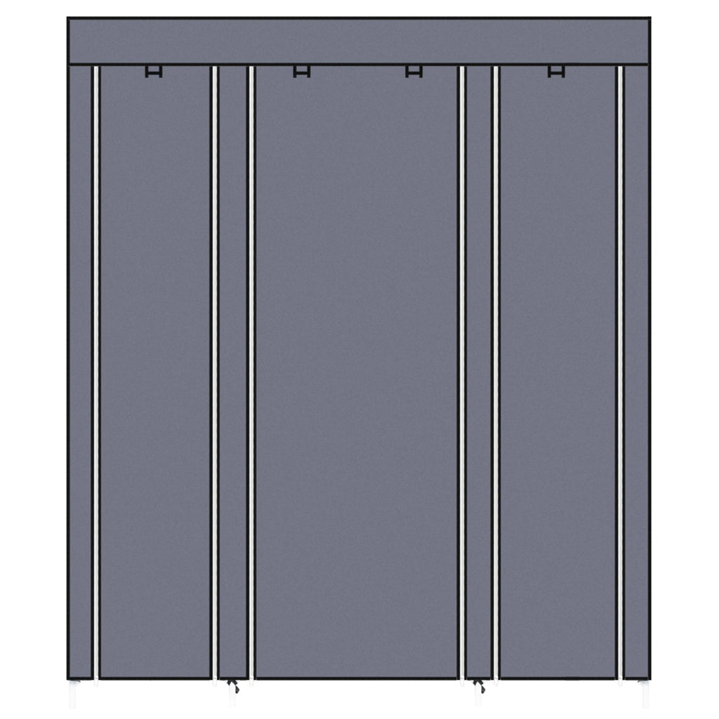 Non-Woven factory 5 Layers 12 compartment Dustproof Wardrobe High Capacity bookshell Open Simple Assembly Storage Cabinet