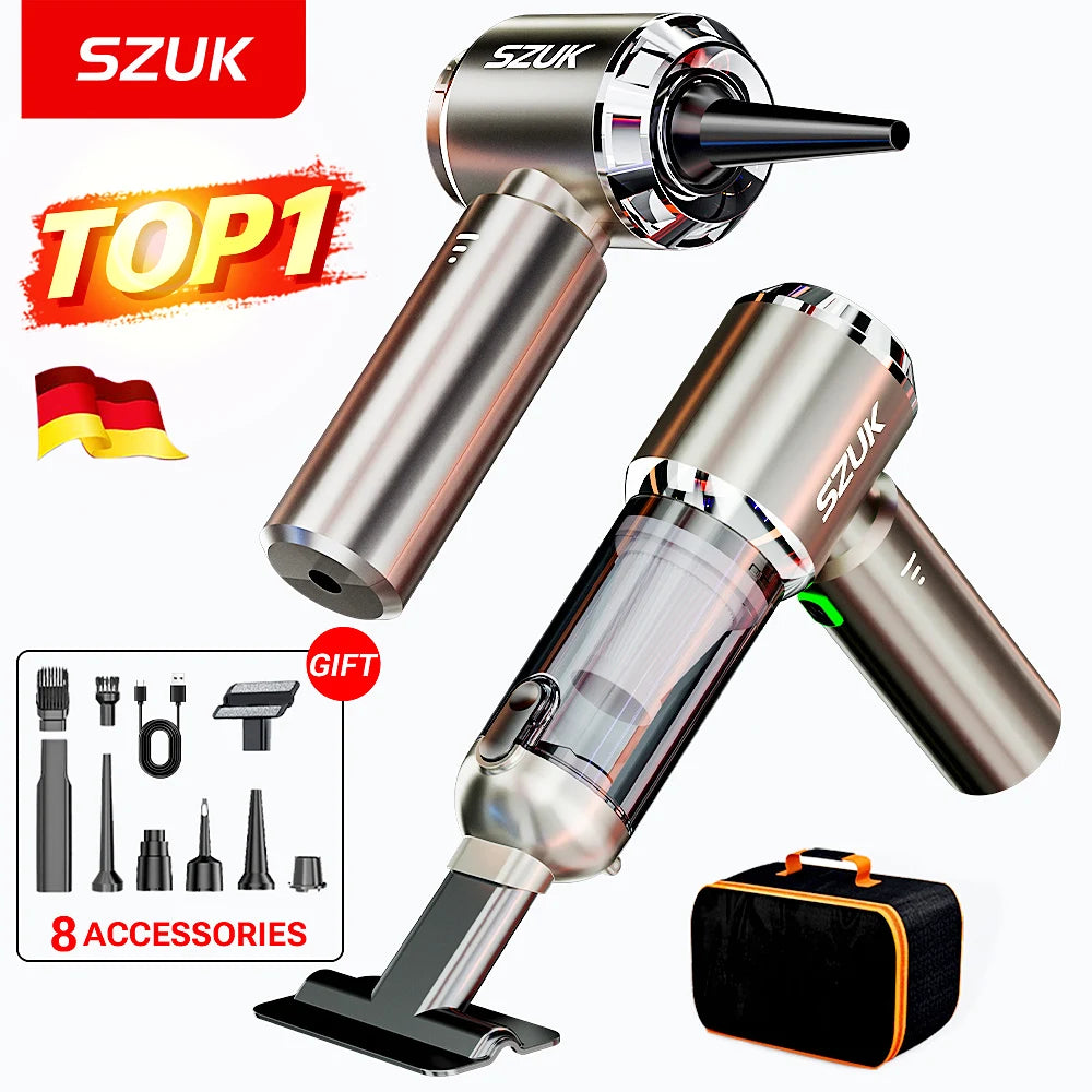 SZUK 985000Pa Car Vacuum Cleaner Powerful Suction Wireless Vacuum Cleaner Handheld Portable Cleaner Mini Vacuum Cleaner for Car