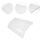 Front Door Canopy Durable Transparent Window Awning Cover Rain Snow Protection Door Cover for Outdoor Balcony Patio