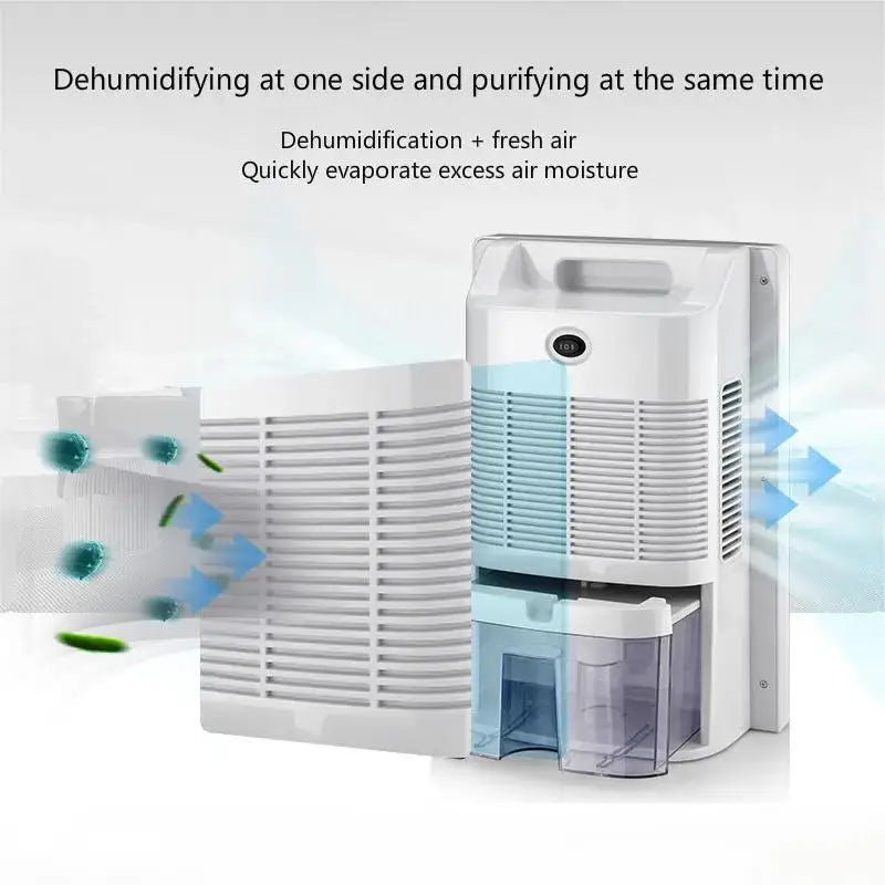 Upgrade Portable Premium Dehumidifier and Air Purifier 2 in 1 Mute Moisture Absorbers for Home Basement Remote Control Timing
