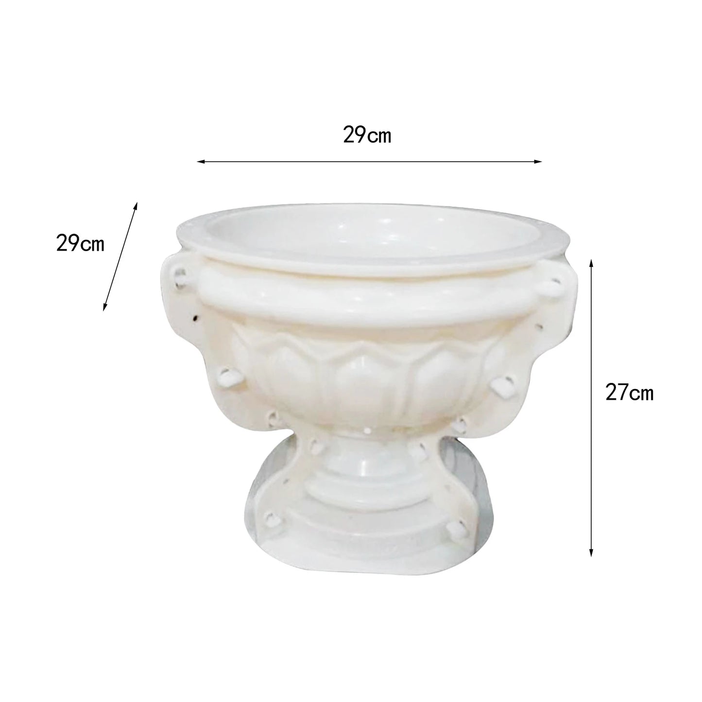 European Flowerpot Mold Tabletop DIY Crafts Concrete Cement Plant Pot Planter Making Mold Handcraft Garden Supplies