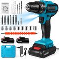 1350rpm Speed Cordless Impact Drill High-power Rechargeable Electric Drill Lithium Battery Multifunctional Screwdriver