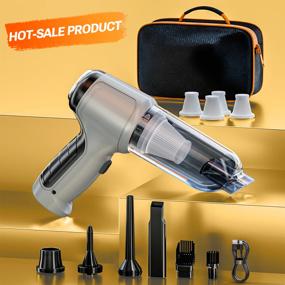 SZUK Mini Car Vacuum Cleaner 638000Pa Wireless Handheld Cleaner Cleaning Machine Strong Powerful Portable Vacuum Cleaner Car