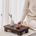 Wood Low Tea Table Coffee Table Tatami Table For Balcony Living Room Sitting On The Floor Compact Window Sill Table