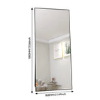 Full-length mirror, curved stand mirror, large full-length mirror, wall mounted, leaning mirror, standing mirror,