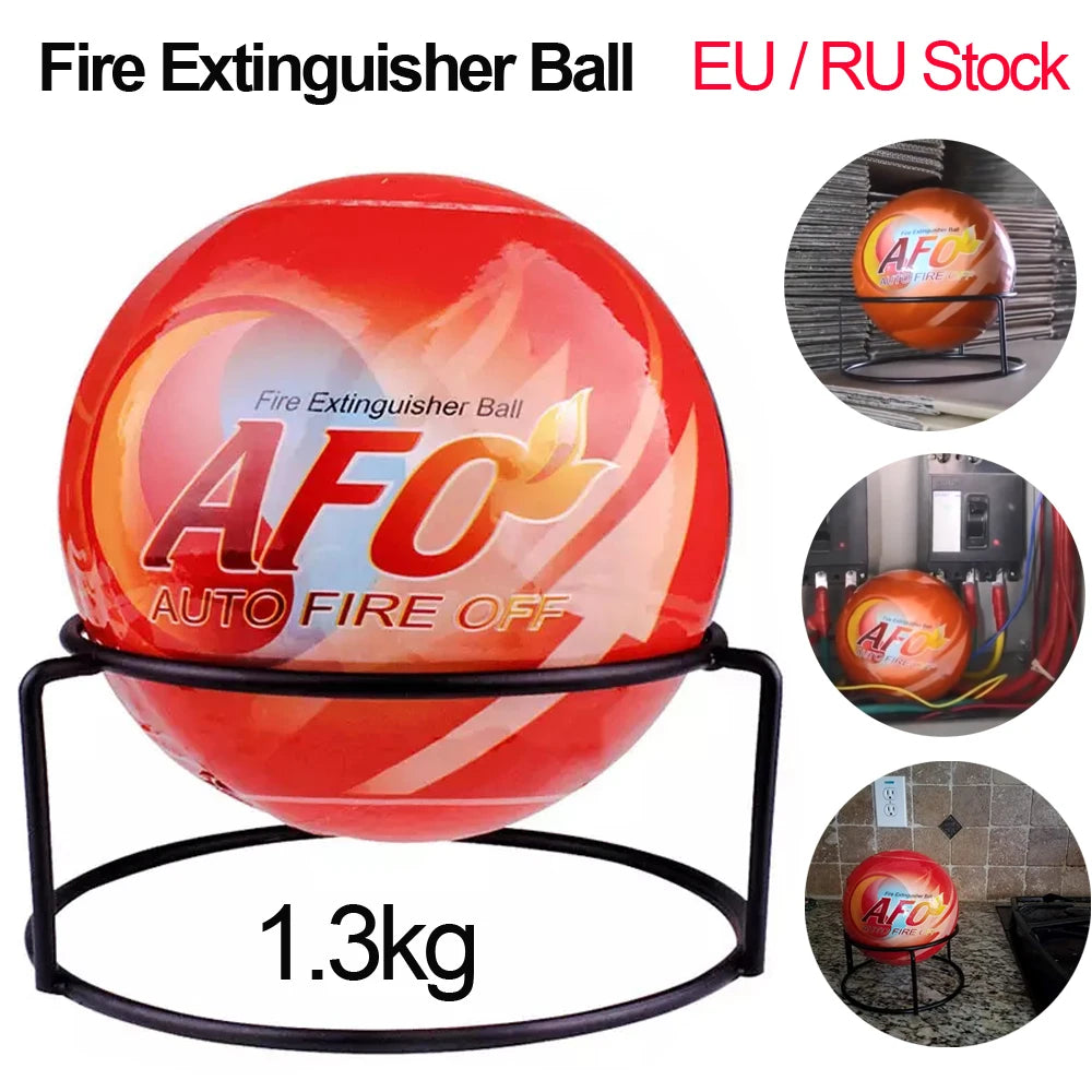 1.3KG Fire Extinguisher Ball Environmental Dry Powder Automatic Fire Ball With Bracket For Warehouse Kitchen Sockets Cars