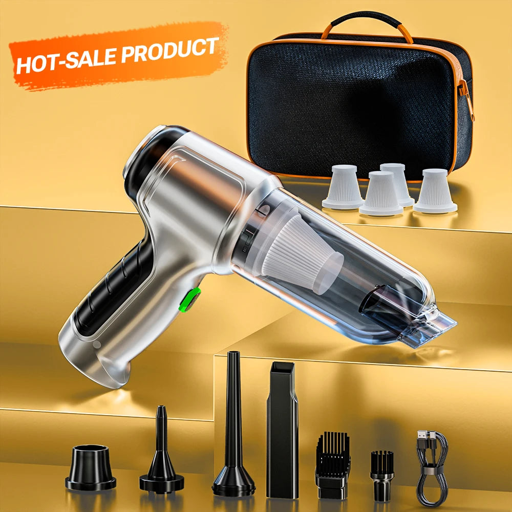 SZUK Mini Car Vacuum Cleaner 638000Pa Wireless Handheld Cleaner Cleaning Machine Strong Powerful Portable Vacuum Cleaner Car