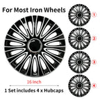4pcs/Set 15 inch Dagger Hubcap Design for Toyota Corolla 15inch Car Most Iron Rim Wheel Cover Automobile Replacement Accessories
