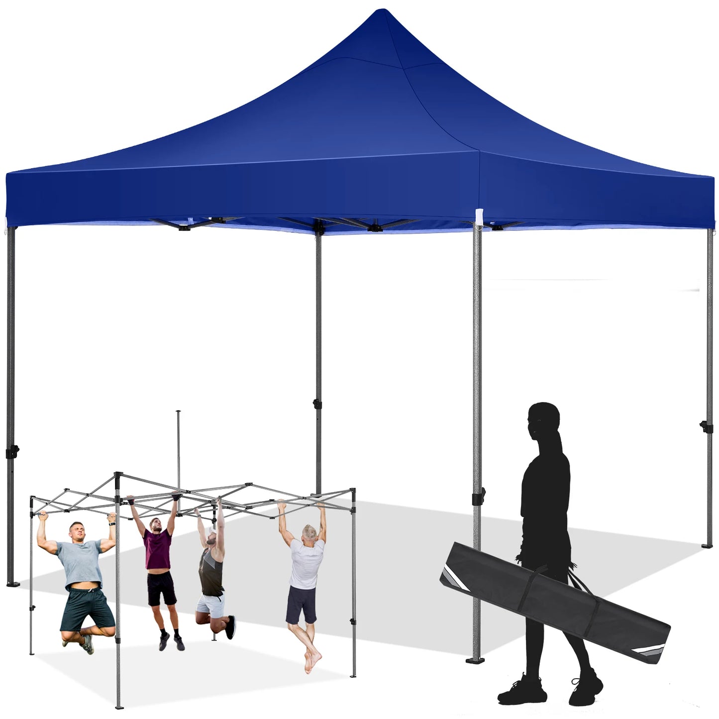 3x3m Pop up Canopy Tent Folding Gazebo Without Sidewall Commercial Outdoor Party Tent Waterproof Wedding Gazebo With Handle Bag