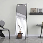 Full-length mirror, curved stand mirror, large full-length mirror, wall mounted, leaning mirror, standing mirror,