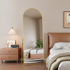 Full-length mirror, curved stand mirror, large full-length mirror, wall mounted, leaning mirror, standing mirror,