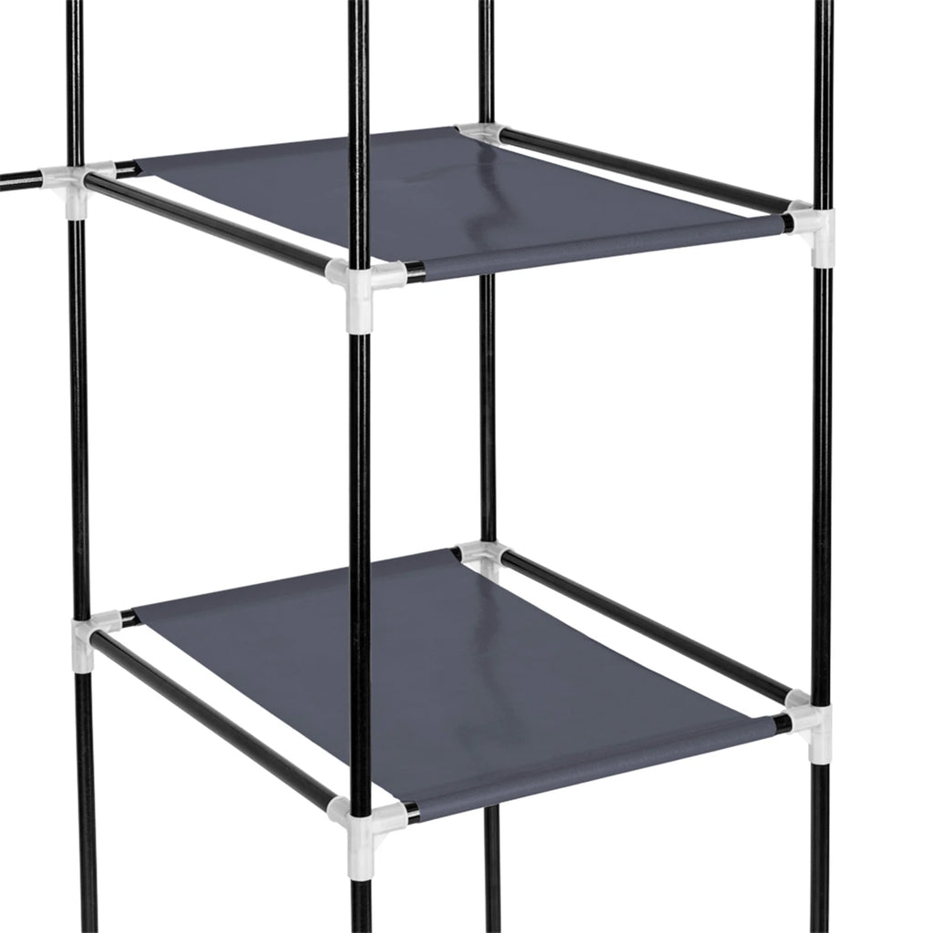 Non-Woven factory 5 Layers 12 compartment Dustproof Wardrobe High Capacity bookshell Open Simple Assembly Storage Cabinet