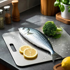 Kitchen cutting board, double-sided food-grade titanium cutting board, used for cutting meat, fruits and vegetables