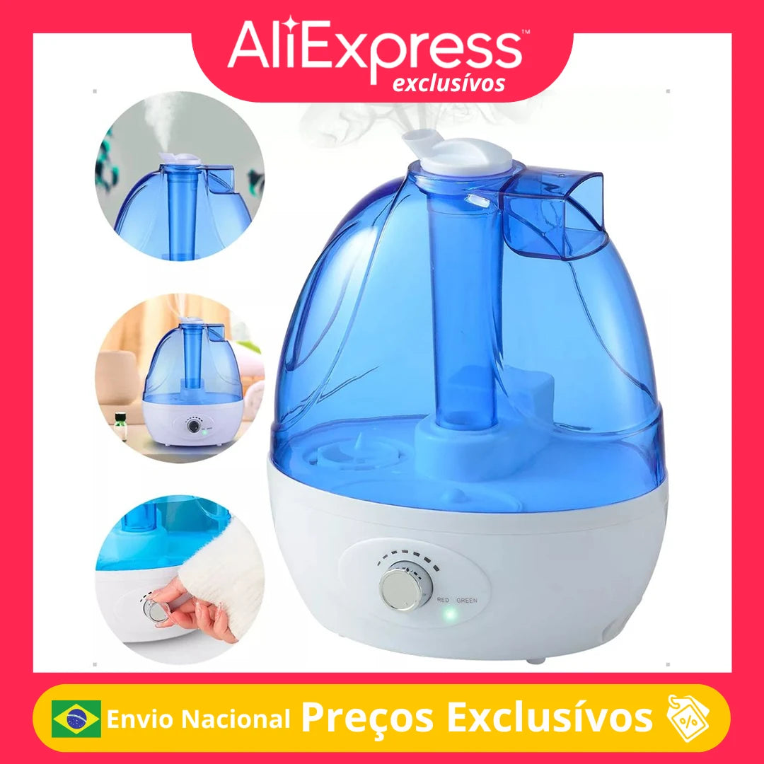 2.5L Electric Air Humidifier Aroma Diffuser Essential Oil Mist Cold Si