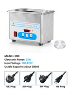 800ml Ultrasonic Cleaner 40kHz Ultra Sonic Cleaner with Timer Ultrasonic Jewelry Cleaner Ultrasonic Cleaning Machine