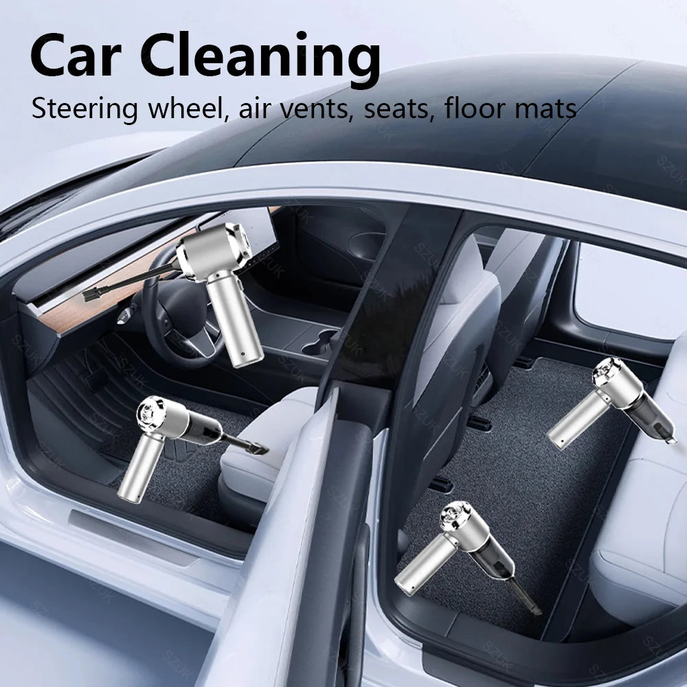 SZUK Mini Car Vacuum Cleaner Portable Powerful Cleaning Machine Strong Suction Handheld for Car Wireless Cleaner Home Appliance