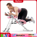 MERACH Ab Machine Adjustable Trainer Workout Foldable Knee Protection