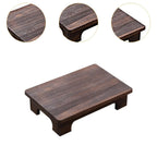 Wood Low Tea Table Coffee Table Tatami Table For Balcony Living Room Sitting On The Floor Compact Window Sill Table