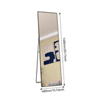 Full-length mirror, curved stand mirror, large full-length mirror, wall mounted, leaning mirror, standing mirror,