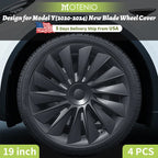 Design for TESLA Model Y 2020-2024 Vehicle Full Coverage New Blade Wheel Cover Cap 19 Inches Hubcaps  Automobile Accessories