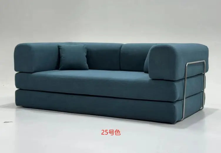 EU warehouse 2025 washable corduroy modular compression sofa 200 cm sleeper sofa bed for living room furniture