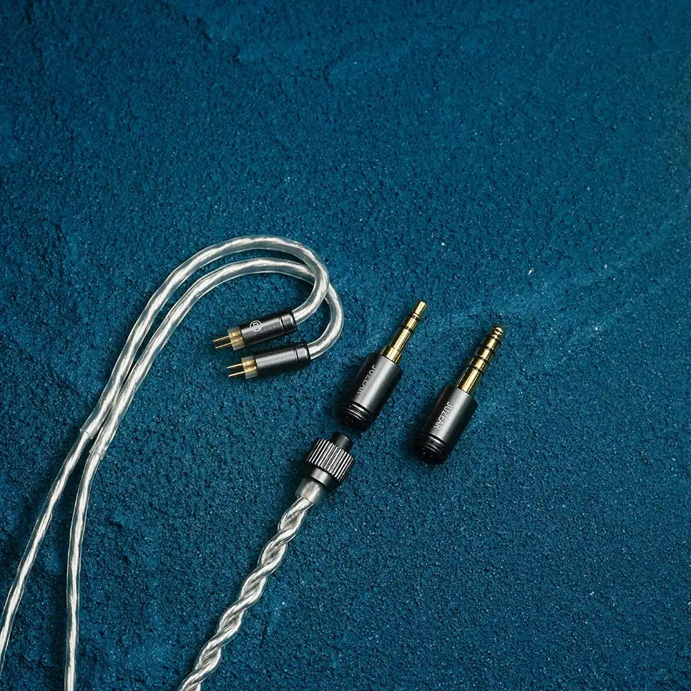 Juzear Harrier 1DD+6BA+2 Micro Planar Driver In-ear HiFi Earphone with 3.5+4.4mm interchangeable plugs Cable | HiFiGo