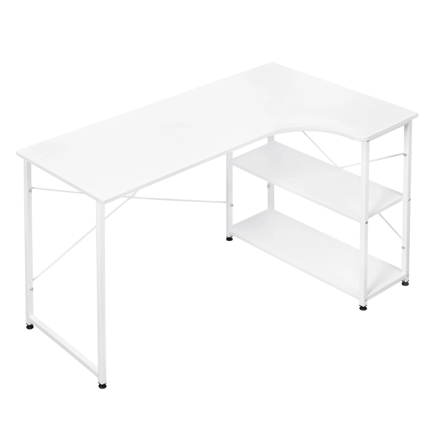 WOLTU 1PC Computer Table L-Shaped Office Desk  PC Laptop Table Workstation Study Writing Desk Dining Gaming Table