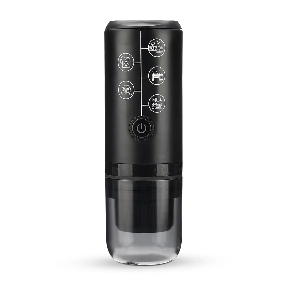 Portable USB Rechargeable Espresso Coffee Maker 17Bar Pressure For Travel Outdoor Car Compatible With Capsules/Ground Coffee