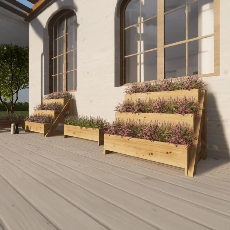 3-Tier Planter Box Plans - Build a Beautiful Outdoor Garden Display | AlluCanFind